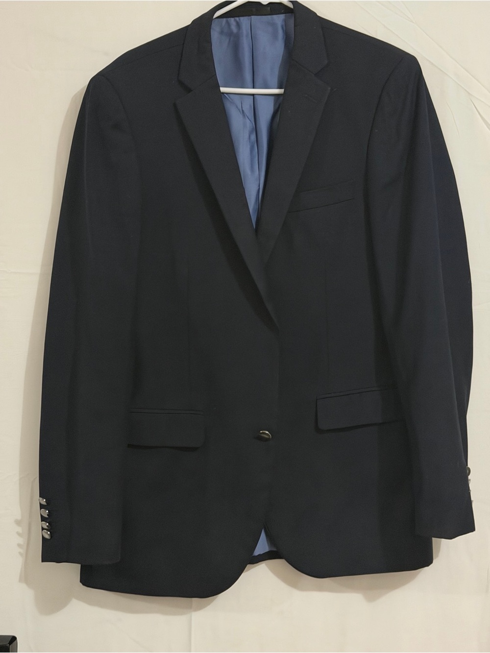Men's Classic Navy Single-Breasted Blazer